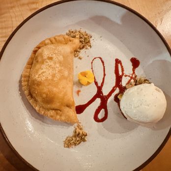 La Semilla - Apple empanadas with vanilla ice cream - Latin American Near Me - Atlanta, Georgia La Semilla - Apple empanadas with vanilla ice cream - Latin American Near Me - Atlanta, Georgia