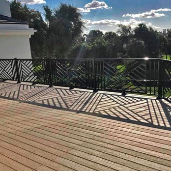 Zion Metal Work - Ornamental Aluminum fence with black powder coating for outside area - Decks & Railing Near Me - Orlando, Florida