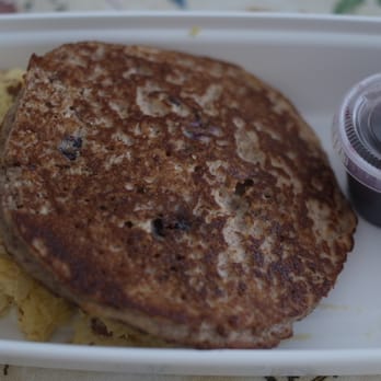 Zedric's - Blueberry Banana Pancake with Bacon Scrambled Eggs - Food Delivery Services Near Me - San Antonio, Texas Zedric's - Blueberry Banana Pancake with Bacon Scrambled Eggs - Food Delivery Services Near Me - San Antonio, Texas
