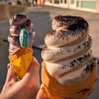 Somisomi - Ube and swirl of corn and cookies n cream both with Oreo dust - Desserts Near Me - San Jose, California Somisomi - Ube and swirl of corn and cookies n cream both with Oreo dust - Desserts Near Me - San Jose, California