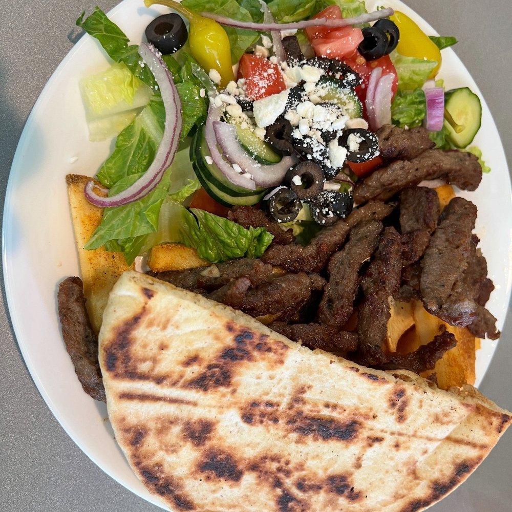 Greens And Grill - Gyro plate - Salad Near Me - Las Vegas, Nevada Greens And Grill - Gyro plate - Salad Near Me - Las Vegas, Nevada