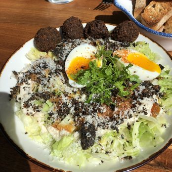 Unconventional Diner - Dirty Caesar salad w falafel - Breakfast & Brunch Near Me - Washington, DC, District of Columbia