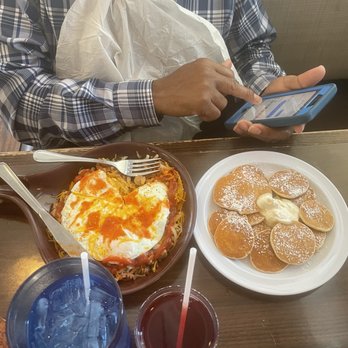 Lincoln Square Pancake House - Baby pancakes with eggs over hard scrambler - Cafes Near Me - Indianapolis, Indiana Lincoln Square Pancake House - Baby pancakes with eggs over hard scrambler - Cafes Near Me - Indianapolis, Indiana