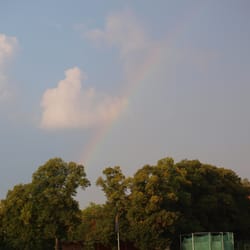 Dantestadion - Regenbogen überm Dante