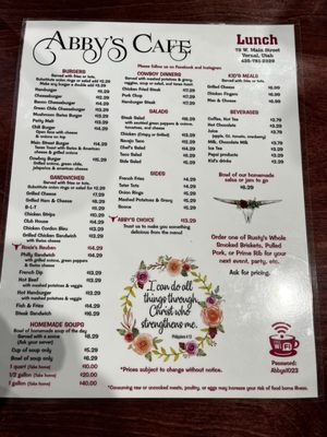 Menu photo 3 Abby’s Cafe Vernal, UT Menu photo 3 Abby’s Cafe Vernal, UT