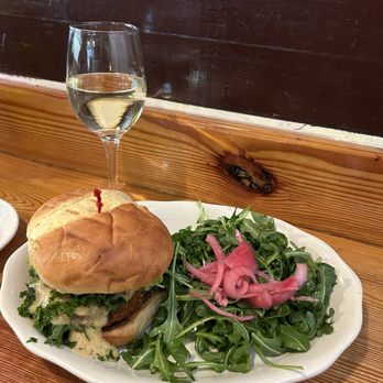 Westville Hell's Kitchen - Crispy Vegan Quinoa & Artichoke Burger Patty - Salad Near Me - New York, New York