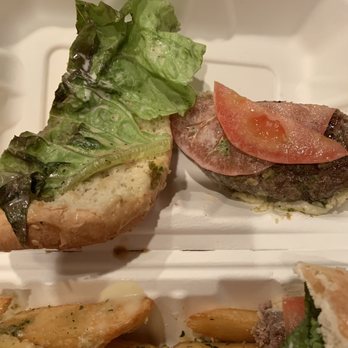 Island Burger - Does that look rare to you? Did I mention they didn't coleslaw or pineapple on their SIGNATURE burger? - Burgers Near Me - Brooklyn, New York