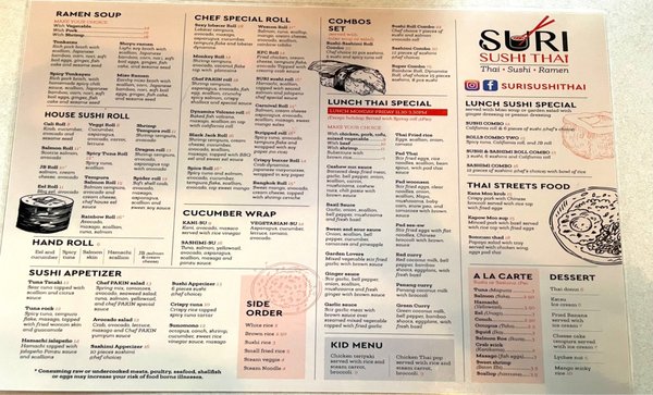 Menu photo 3 Suri Sushi Thai Weston , FL
