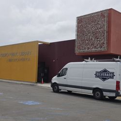 Friends of the San Ysidro Library - Exterior signage of the library