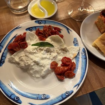 Roscioli - Burrata + sundried tomatoes - Italian Near Me - New York, New York Roscioli - Burrata + sundried tomatoes - Italian Near Me - New York, New York