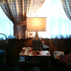 The lamp she loves she took home. Waiting for the recliner tomorrow!