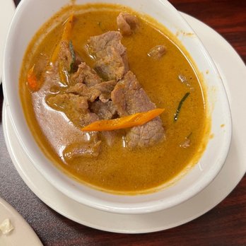 Aim Thai Restaurant - Panang curry with beef - Thai Near Me - Houston, Texas