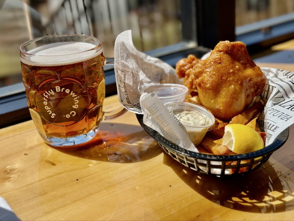 Food from Ed’s  Fish & Chips
