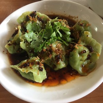 Wild Ginger - Spinach dumplings in sauce - Chinese Near Me - Alameda, California