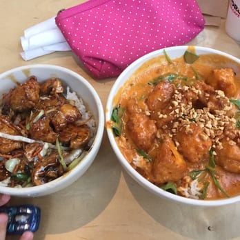 Tin Drum Asian Kitchen - Tin drum rice dish (peanut included) and kid's Teriyaki Chicken - Chinese Near Me - Cumming, Georgia Tin Drum Asian Kitchen - Tin drum rice dish (peanut included) and kid's Teriyaki Chicken - Chinese Near Me - Cumming, Georgia