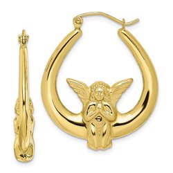 Chesapeake Jewelers - 10k angel earrings