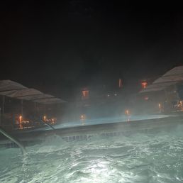 Hot tub at night Hot tub at night