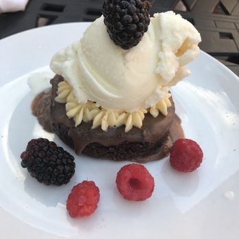 Bar Sera - Chocolate cake special topped with goat cheese gelato - New American Near Me - Conshohocken, Pennsylvania