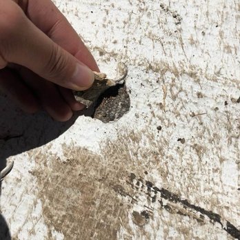 HEC Hood Commercial Cleaning Service - Big pieces chipped with big scratch next to the chipped roof. - Pressure Washers Near Me - Commerce, California