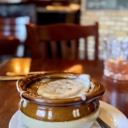 The Burns Pub & Restaurant - French onion soup - so good!