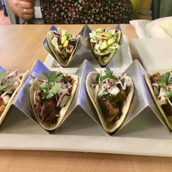 Margaritas - My fish tacos (2 for $7) at the top and street tacos (4 choices for $12) at the bottom - Mexican Near Me - Honolulu, Hawaii