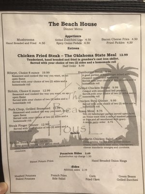 Menu photo 2 Beach House Bristow, OK Menu photo 2 Beach House Bristow, OK
