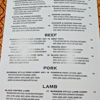 Burma Burma - Menu 12/28/18 - Burmese Near Me - Dublin, California Burma Burma - Menu 12/28/18 - Burmese Near Me - Dublin, California