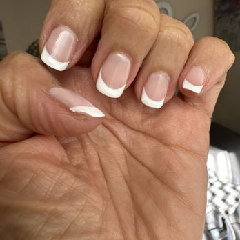 Pop Lash & Nails - Horrible job on a simple French manicure - Nail Salons Near Me - Las Vegas, Nevada Pop Lash & Nails - Horrible job on a simple French manicure - Nail Salons Near Me - Las Vegas, Nevada