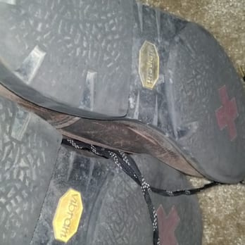 NuShoe - Worn out soles from only 6 months of normal daily use. Note the difference in this tread to the factory pic I have on Yelp. - Shoe Repair Near Me - San Diego, California