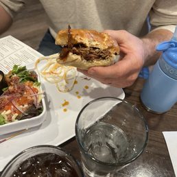 Bourbon Smoked Pulled Pork Sandwich