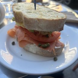 Salmon Breakfast Sandwich Salmon Breakfast Sandwich