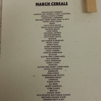 Black Milk Cereal Dive - Menu - Cafes Near Me - Manchester, XGM
