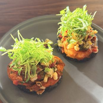 Enye Latin Table - Shrimp Sopes - Latin American Near Me - Clayton, California