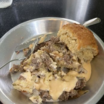 Buford's Biscuits - Steak & Cheese Biscuit and is over the top amazing. - New American Near Me - Leesburg, Virginia