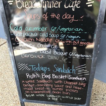 Breadwinner Cafe & Bakery - Soups of the day! Tomato basil is my favorite! - Bakeries Near Me - Atlanta, Georgia