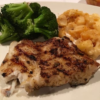 Bonefish Grill - Small sized Chilean Seabass with steamed broccoli and potatoes au gratin as sides. - Seafood Near Me - Las Vegas, Nevada