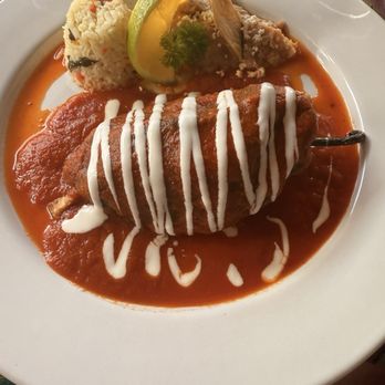 Gaby's - Chille relleno with chicken - Mexican Near Me - Puerto Vallarta, JAL Gaby's - Chille relleno with chicken - Mexican Near Me - Puerto Vallarta, JAL