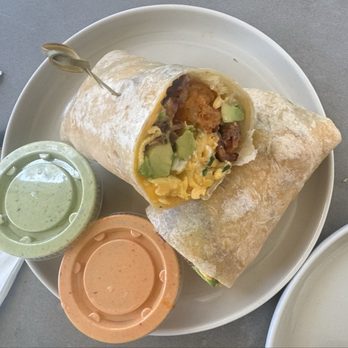 Morning Lobby - bacon breakfast burrito - Coffee & Tea Near Me - San Jose, California Morning Lobby - bacon breakfast burrito - Coffee & Tea Near Me - San Jose, California
