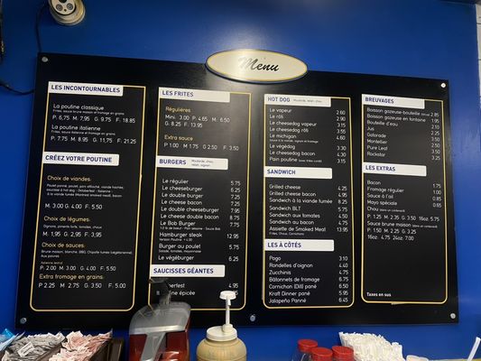 Menu photo 1 La Pataterie Hulloise Gatineau, QC