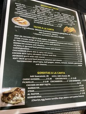 Menu photo 8 Vazquez Restaurant Austin, TX