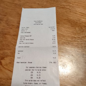 Texas Roadhouse - After all the horrible stuff, we really paid it all...but absolutely NO TIP! - Barbeque Near Me - Tracy, California Texas Roadhouse - After all the horrible stuff, we really paid it all...but absolutely NO TIP! - Barbeque Near Me - Tracy, California