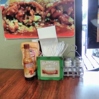 Fatima's Grill - Condiments, untensils, & napkins at every table. - Mediterranean Near Me - Downey, California