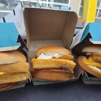 McDonald's - Double Fish Filet Sandwiches. My family and I favorite secret Menu in McDonald for affordable price of $4.99;) - Fast Food Near Me - Banning, California