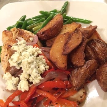 The Root Cellar Cafe - Chicken green bean potato blue cheese goodness - Breakfast & Brunch Near Me - San Marcos, Texas