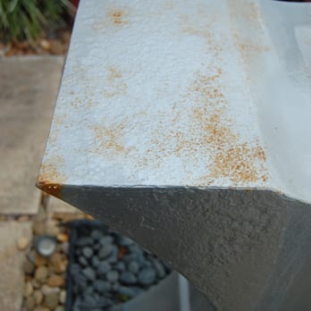 Allied Powder Coating - Rust spreading eight weeks after Allied coated my sculpture fountain - Powder Coating Near Me - Houston, Texas Allied Powder Coating - Rust spreading eight weeks after Allied coated my sculpture fountain - Powder Coating Near Me - Houston, Texas