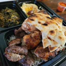Mixed kabob platter