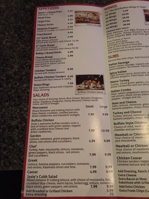 Menu photo 8 Josie's Pizza & Wings Orlando, FL Menu photo 8 Josie's Pizza & Wings Orlando, FL