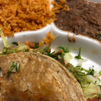 Pico De Gallo - Al pastor taco with a side rice & beans - Mexican Near Me - New Lenox, Illinois