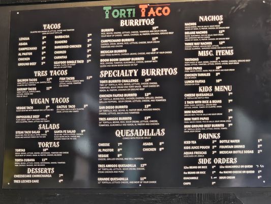 Menu photo 1 Torti Taco Battle Creek, MI Menu photo 1 Torti Taco Battle Creek, MI