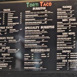 Torti Taco - Menu